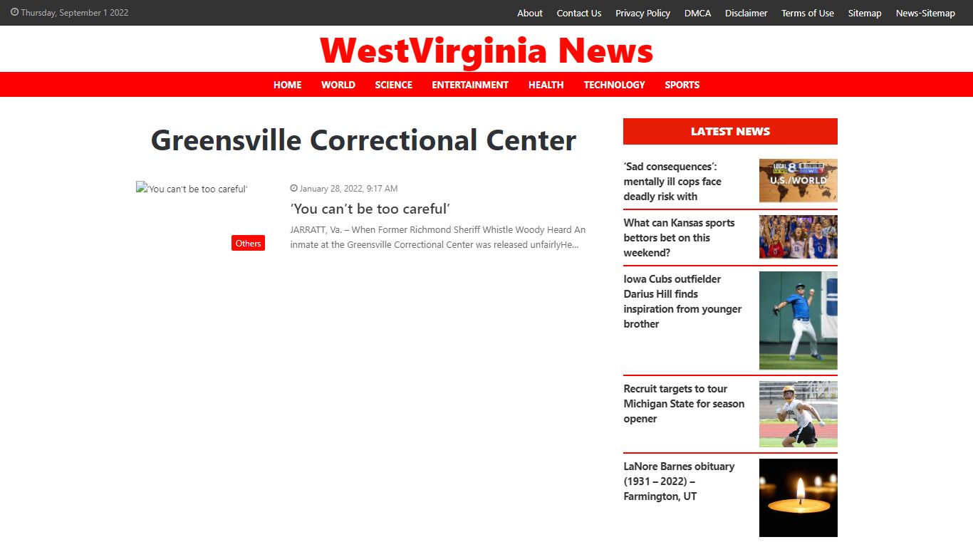 Greensville Correctional Center – Westvirginia News