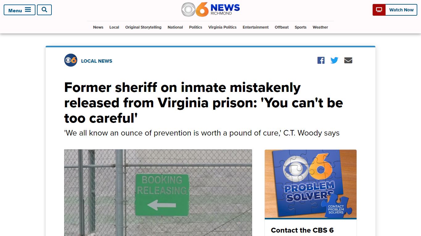 Greensville Correctional Center: Former sheriff responds to inmate ...